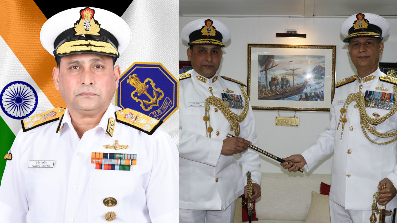 Vice Admiral Sameer Saxena assumes the position of Chief of Staff of the Eastern Naval Command, stationed in Visakhapatnam